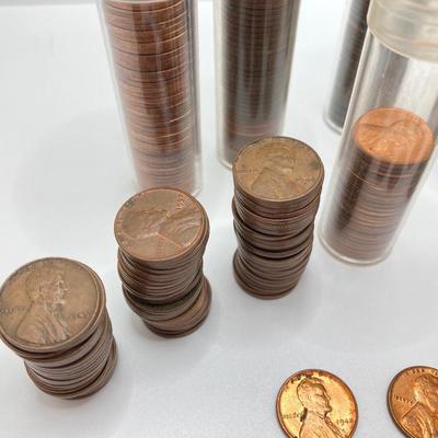 LOT 465: Large Collection of Vintage Pennies - Wheat and More