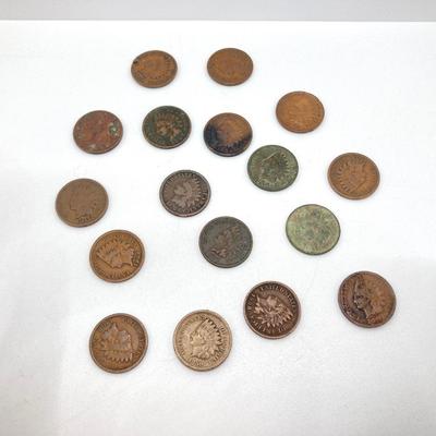 LOT 466: Vintage Indian Penny Collection