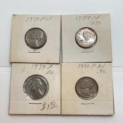 LOT 467: Vintage U.S. Nickel Coin Collection - "Silver War Nickels" and More