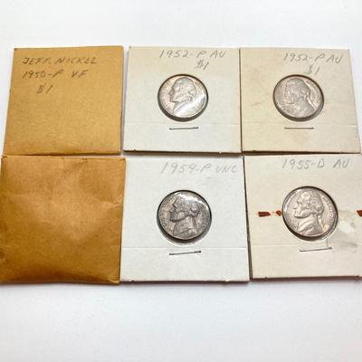 LOT 467: Vintage U.S. Nickel Coin Collection - "Silver War Nickels" and More