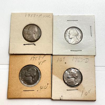 LOT 467: Vintage U.S. Nickel Coin Collection - "Silver War Nickels" and More