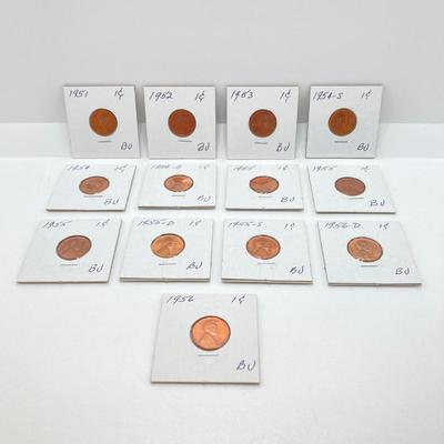 LOT 468: Vintage U.S. Penny / Cent Collection - 1940's to 1960's