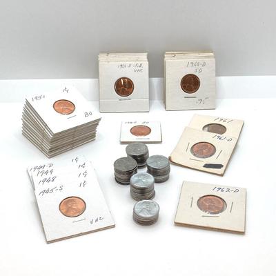 LOT 468: Vintage U.S. Penny / Cent Collection - 1940's to 1960's