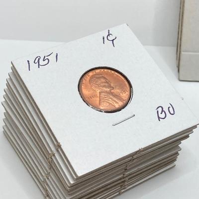 LOT 468: Vintage U.S. Penny / Cent Collection - 1940's to 1960's
