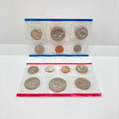 LOT 471: 1776-1976 United States Bicentennial Silver Proof Set, 1980 Uncirculated U.S. Mint Coin Set and 1981 Uncirculated U.S. Mint Coin...