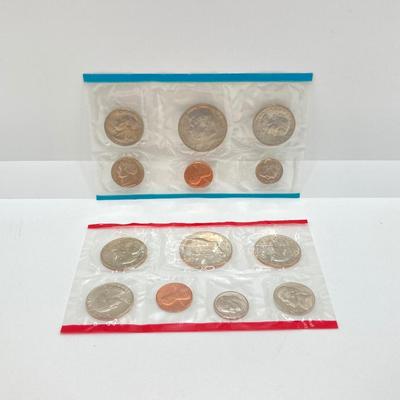 LOT 471: 1776-1976 United States Bicentennial Silver Proof Set, 1980 Uncirculated U.S. Mint Coin Set and 1981 Uncirculated U.S. Mint Coin...