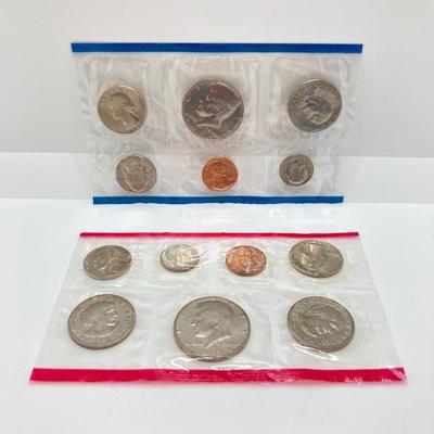 LOT 471: 1776-1976 United States Bicentennial Silver Proof Set, 1980 Uncirculated U.S. Mint Coin Set and 1981 Uncirculated U.S. Mint Coin...