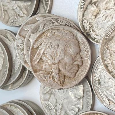 LOT 472: Collection of U.S. Buffalo Nickel Coins