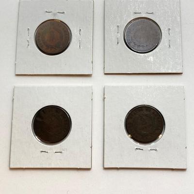 LOT 473: 1864 to 1871 U.S. Two Cent Coins