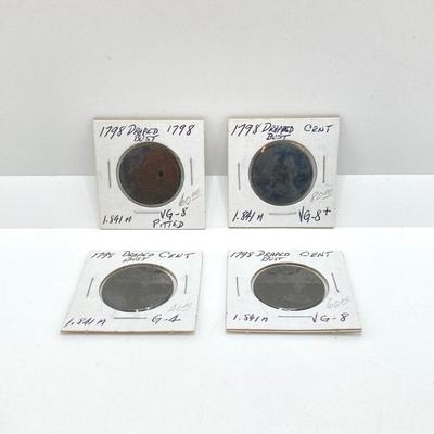 LOT 474: 1798 Draped Bust 1 Cent Coins