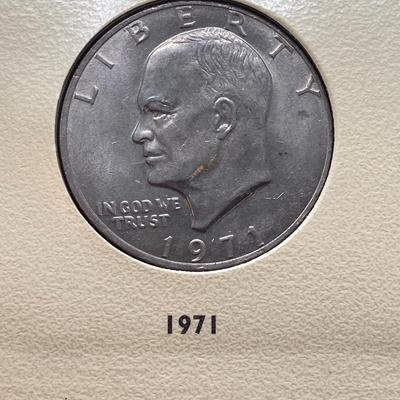 LOT 477: First Day of Issue Commemorating The Bicentennial April 13, 1976 Two Dollar Bill, U.S. Eisenhower One Dollar Coins and...
