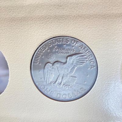 LOT 477: First Day of Issue Commemorating The Bicentennial April 13, 1976 Two Dollar Bill, U.S. Eisenhower One Dollar Coins and...