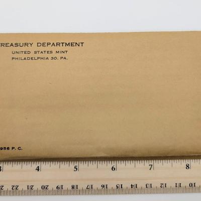 LOT 488J: Two 1956 United States Mint, Philadelphia, PA, In Original Flat Pack Sealed Envelopes
