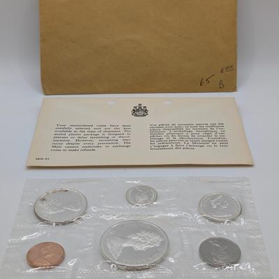 LOT 490J: 1965 & 1966 Canadian Mint Set, Uncirculated Mixed Coins