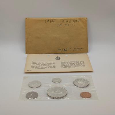 LOT 490J: 1965 & 1966 Canadian Mint Set, Uncirculated Mixed Coins