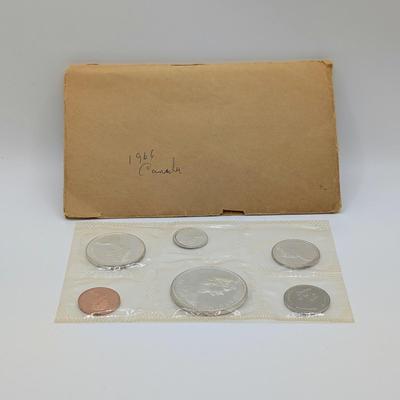 LOT 490J: 1965 & 1966 Canadian Mint Set, Uncirculated Mixed Coins