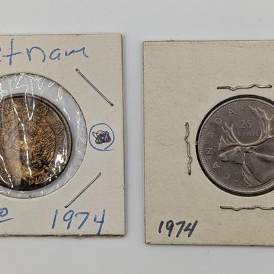 LOT 494J: Large Coin Collection From Around The World, With Dates Ranging from The Mid/Late 1660's Through 1974