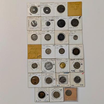LOT 494J: Large Coin Collection From Around The World, With Dates Ranging from The Mid/Late 1660's Through 1974