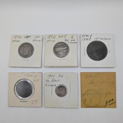 LOT 494J: Large Coin Collection From Around The World, With Dates Ranging from The Mid/Late 1660's Through 1974