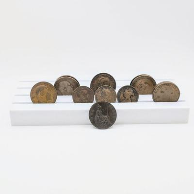 LOT 511J: Antique/Vintage Collection of Canadian, Great Britain & French Coins Of Variable Amounts