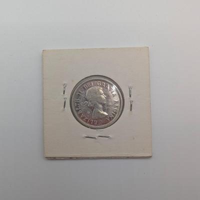 LOT 512J: Coin Collection Containing 1928-1957 Canadian $ 0.25 Pieces, 80% Silver