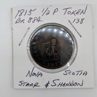 LOT 514J: Canadian 1/2 Cent & 1 Cent Token Collection 1815 -1857
