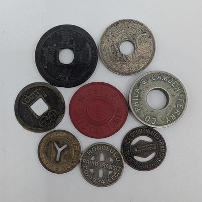 LOT 517J: Vintage Foreign & U.S. Mixed Token/Coin Collection