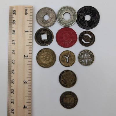 LOT 517J: Vintage Foreign & U.S. Mixed Token/Coin Collection