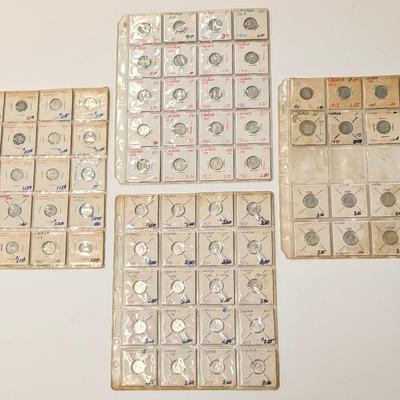 LOT 518J: 1940's - 1960's Canadian Dime Collection, Contains Silver Dimes