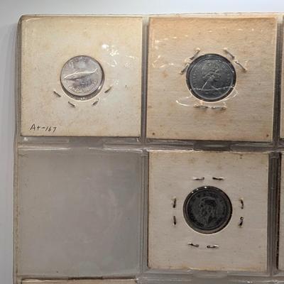 LOT 518J: 1940's - 1960's Canadian Dime Collection, Contains Silver Dimes