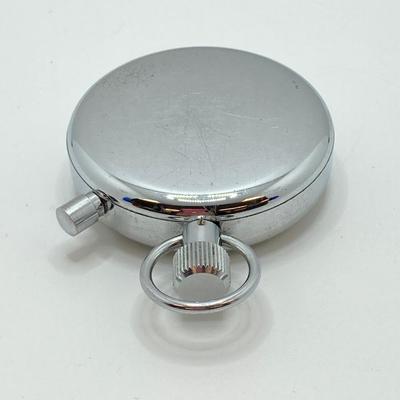LOT 522: Vintage Airguide Table / Desk Barometer in Box, Chesterfield Dolmy Swiss Made Stop Watch and National Association of Watch &...