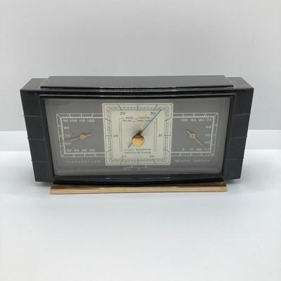 LOT 522: Vintage Airguide Table / Desk Barometer in Box, Chesterfield Dolmy Swiss Made Stop Watch and National Association of Watch &...