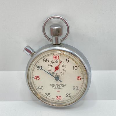 LOT 522: Vintage Airguide Table / Desk Barometer in Box, Chesterfield Dolmy Swiss Made Stop Watch and National Association of Watch &...
