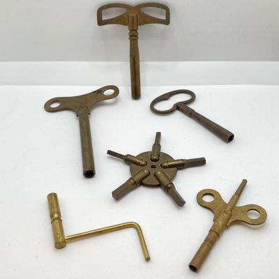 LOT 523: Collection of Vintage Clock Keys - Ansonia, Schatz and Much More
