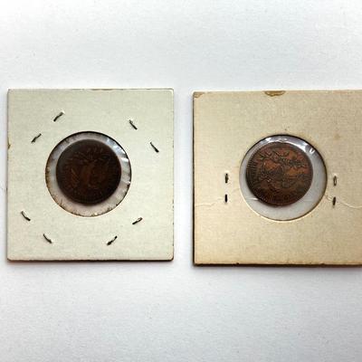 LOT 526: Antique / Vintage U.S. Coins - Flying Eagle Cents, Indian Pennies, Wheat Pennies and More
