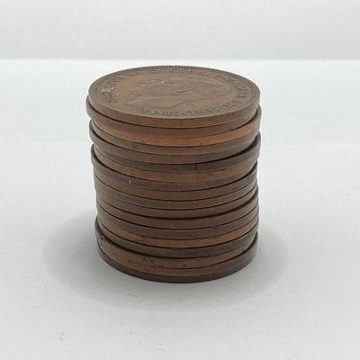 LOT 528: Antique and Vintage British Pennies