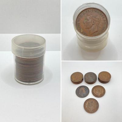 LOT 528: Antique and Vintage British Pennies