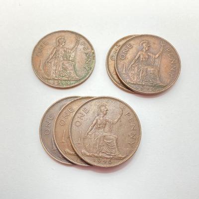 LOT 528: Antique and Vintage British Pennies