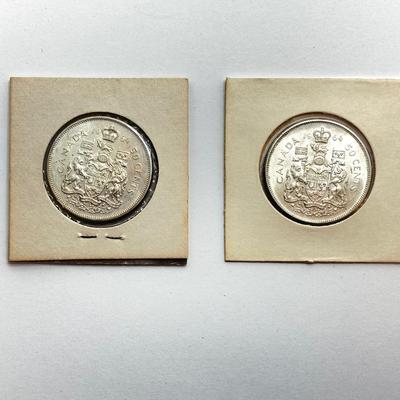 LOT 530: Canadian $1 Dollar Coins - 1965 to 1967
