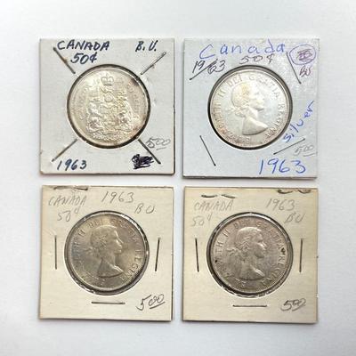 LOT 530: Canadian $1 Dollar Coins - 1965 to 1967