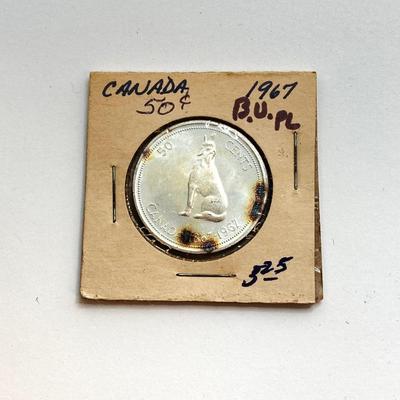 LOT 530: Canadian $1 Dollar Coins - 1965 to 1967