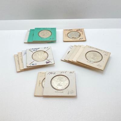 LOT 530: Canadian $1 Dollar Coins - 1965 to 1967