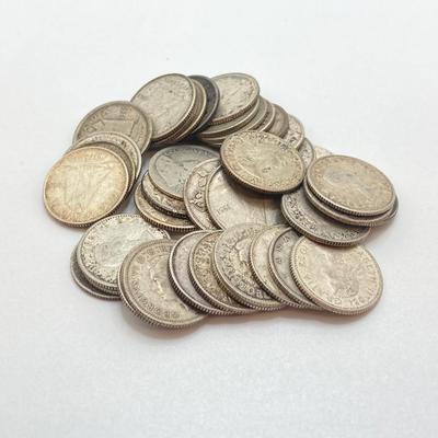 LOT 531: Collection of Canadian Silver Dimes