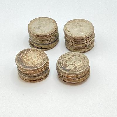 LOT 531: Collection of Canadian Silver Dimes