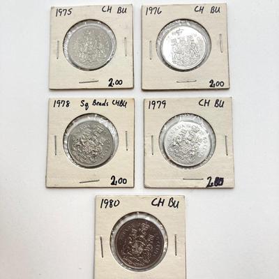 LOT 533: Collection of Vintage Canadian Coins Dated 1960's to 1980's