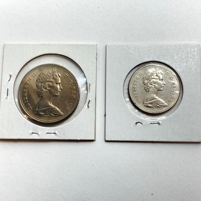 LOT 533: Collection of Vintage Canadian Coins Dated 1960's to 1980's