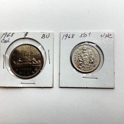 LOT 533: Collection of Vintage Canadian Coins Dated 1960's to 1980's