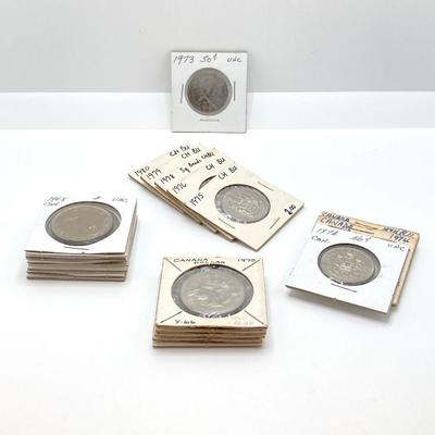 LOT 533: Collection of Vintage Canadian Coins Dated 1960's to 1980's