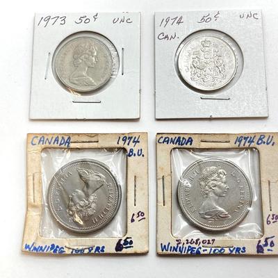 LOT 533: Collection of Vintage Canadian Coins Dated 1960's to 1980's