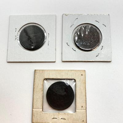 LOT 534: Antique and Vintage Canadian 1/2 Cent and 1 Cent Tokens